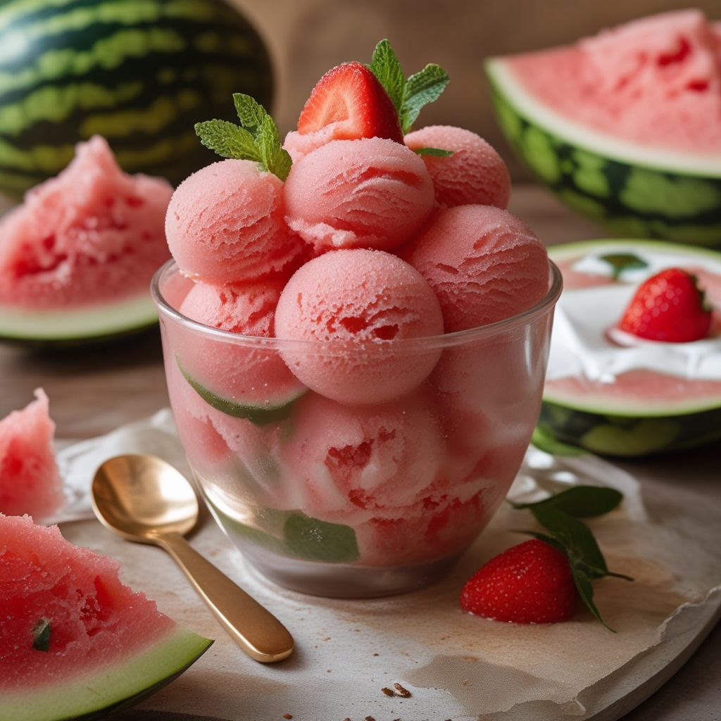 Watermelon Sorbet Recipe