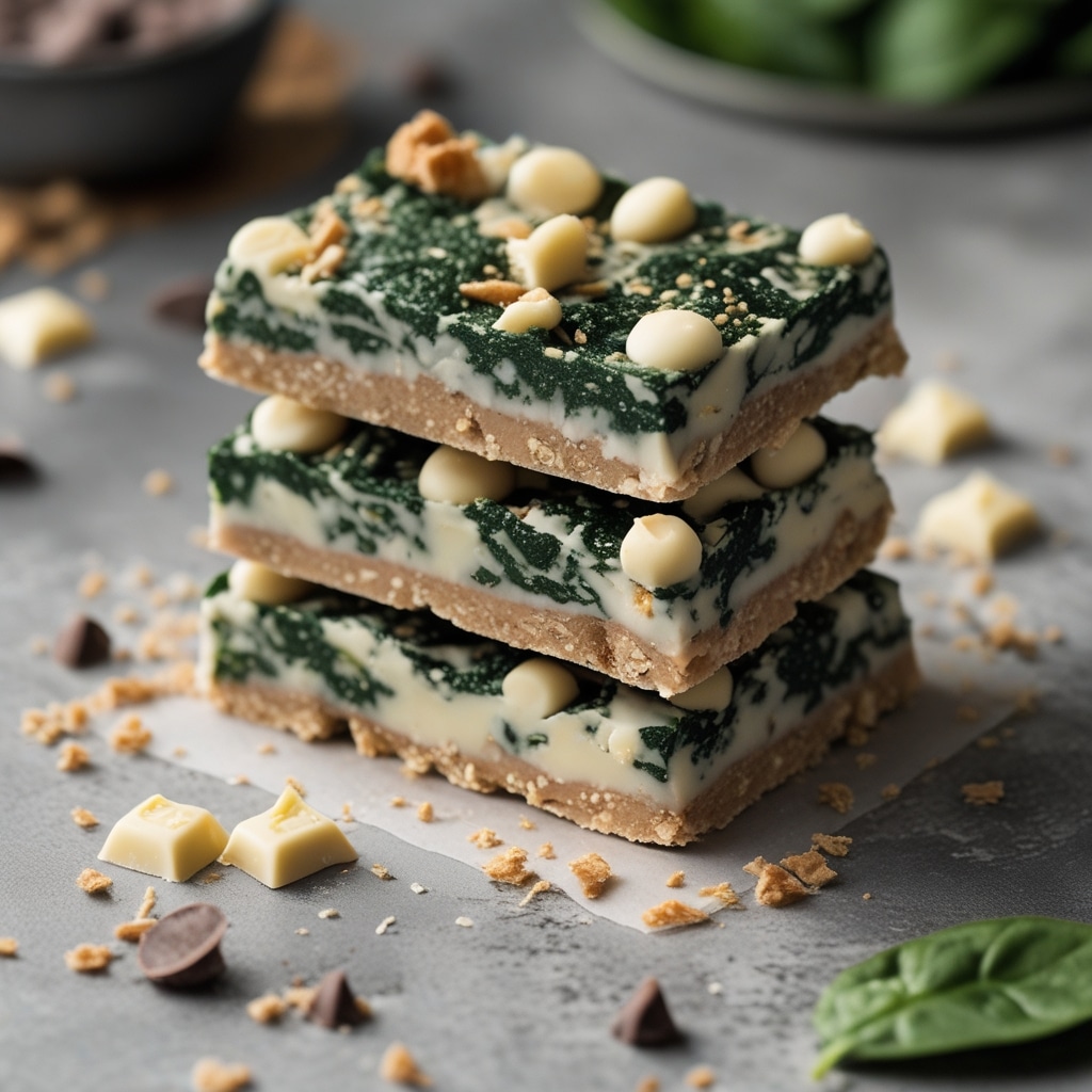Spinach White Chocolate Protein Energy Bars