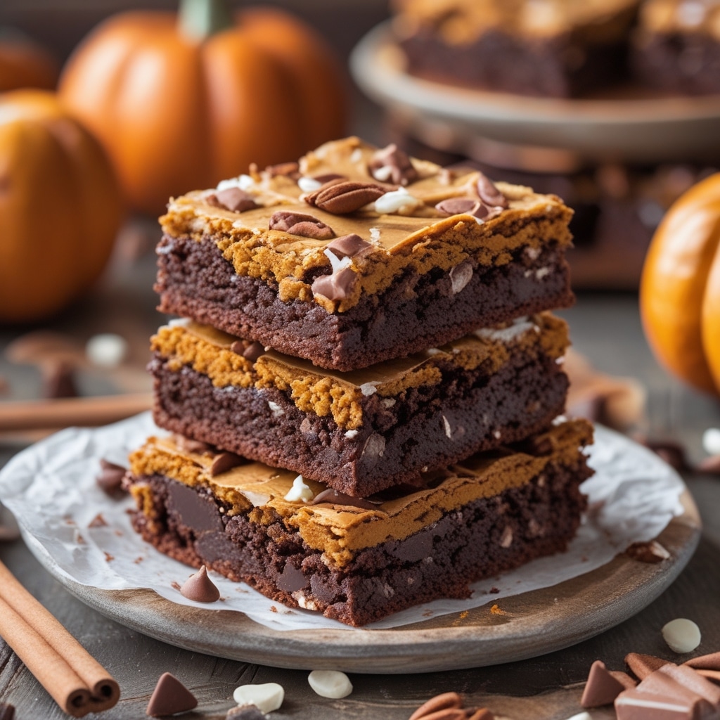 High Protein Pumpkin Spice Cottage Cheese Brownies