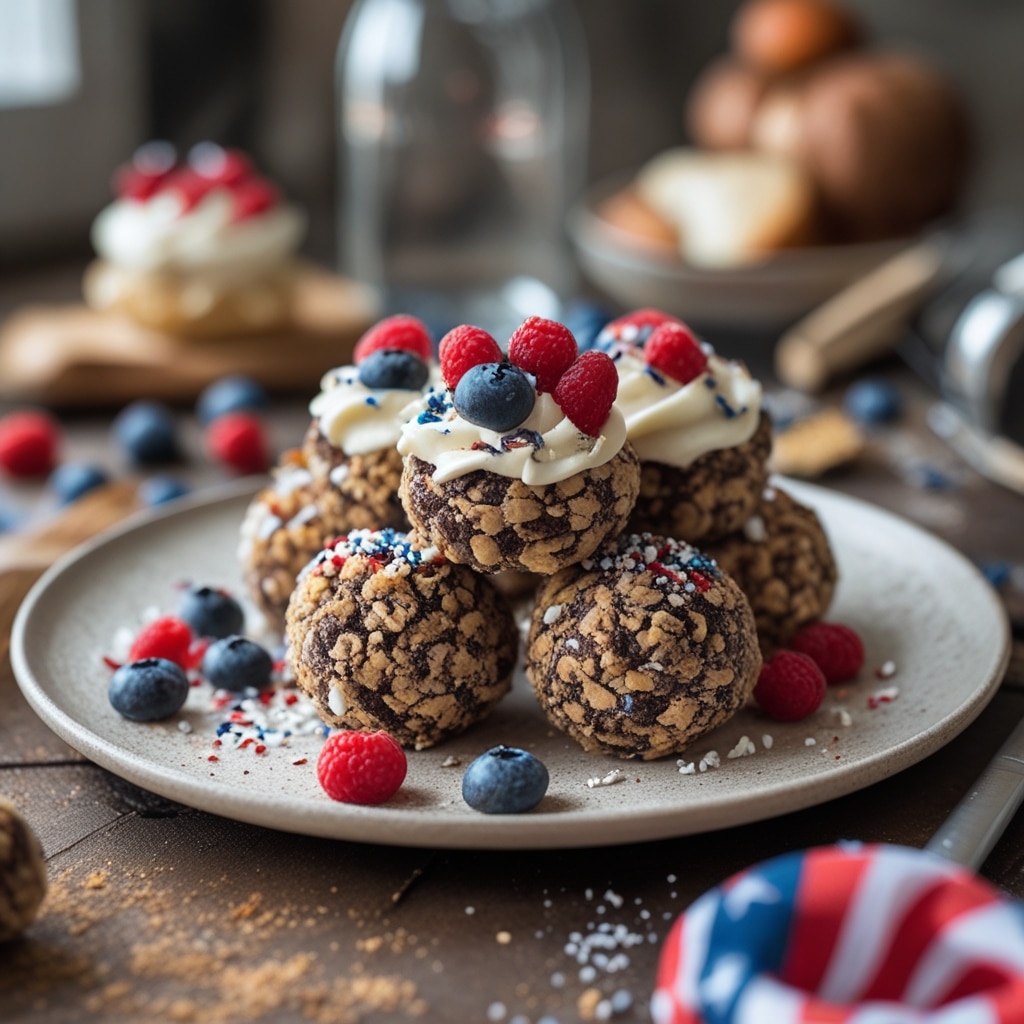Patriotic Oreo Balls Recipe