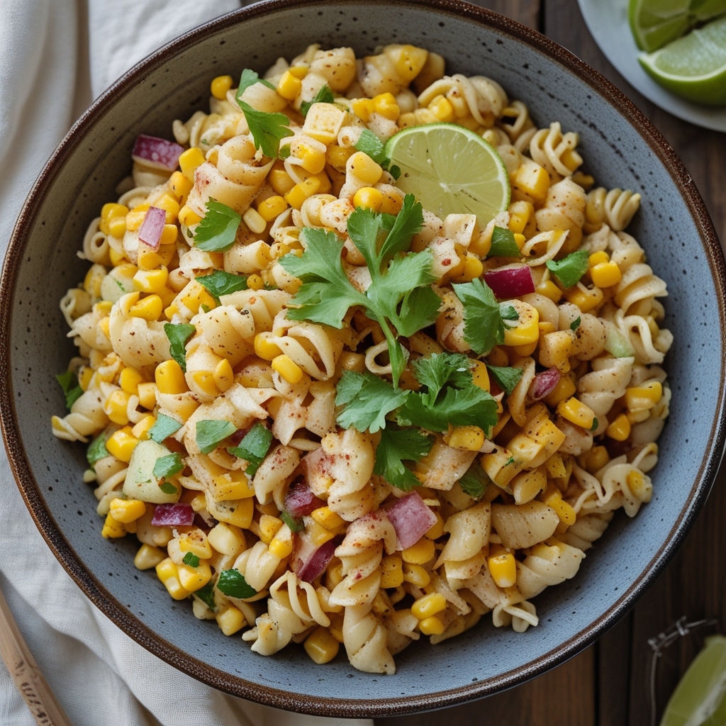 Easy Street Corn Pasta Salad Recipe for Summer BBQs