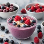 Frozen Acai Berry Greek Yogurt Bowls