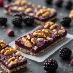 Blackberry Walnut Protein Energy Bars