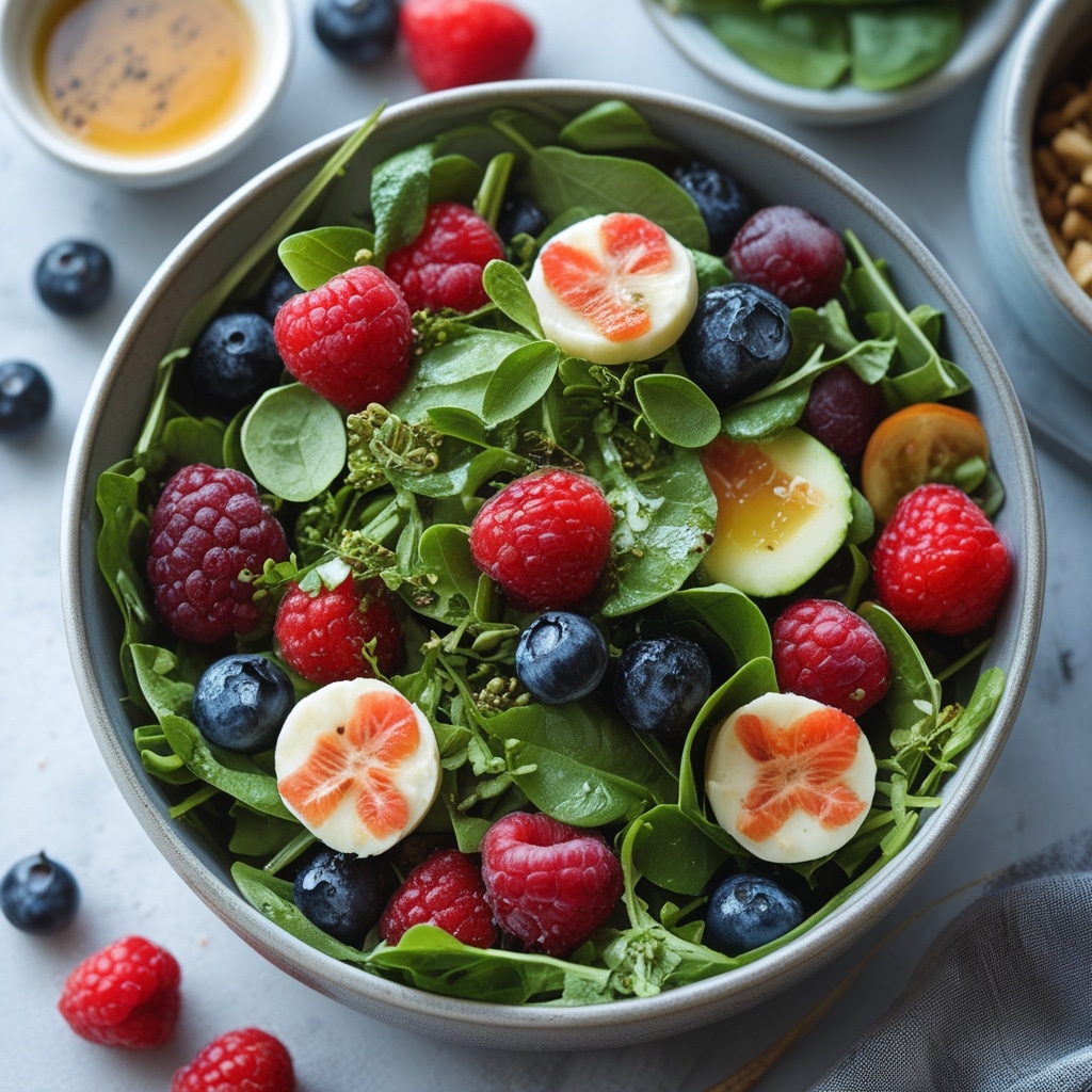 Green Detox Salad with Berries