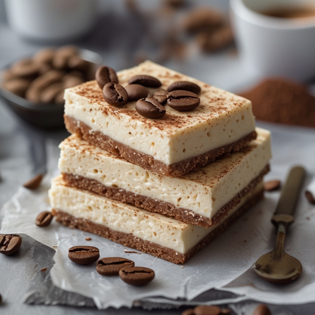 High Protein Espresso Cottage Cheese Mousse Bars