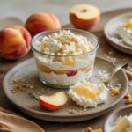 High Protein Nectarine Ginger Cottage Cheese Cups
