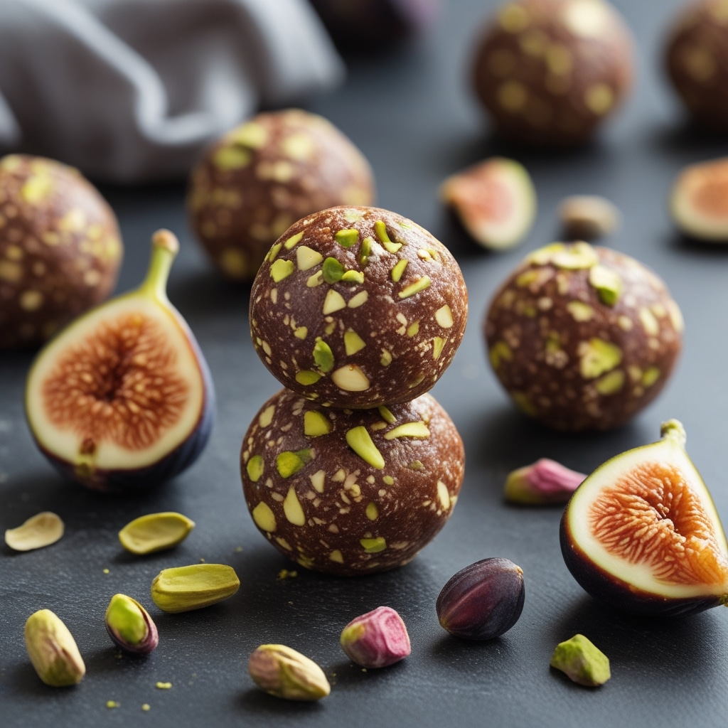 Fig Pistachio Protein Energy Balls