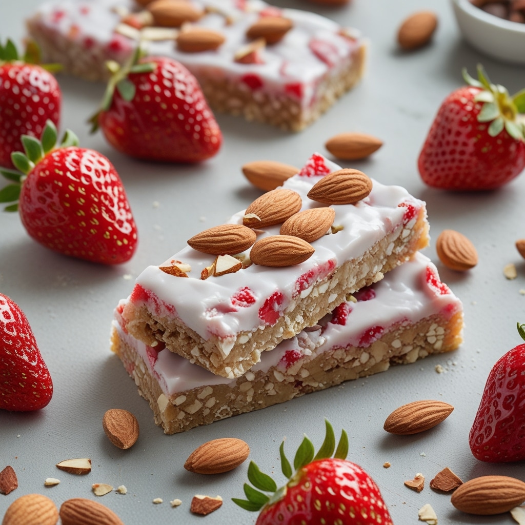 - Strawberry Almonds Protein Energy Bars