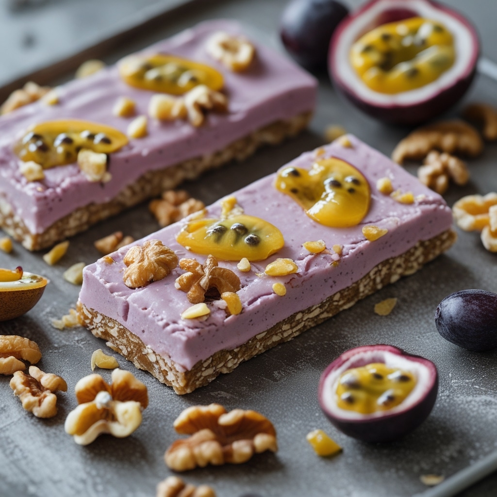 Passion Fruit Walnut Protein Energy Bars