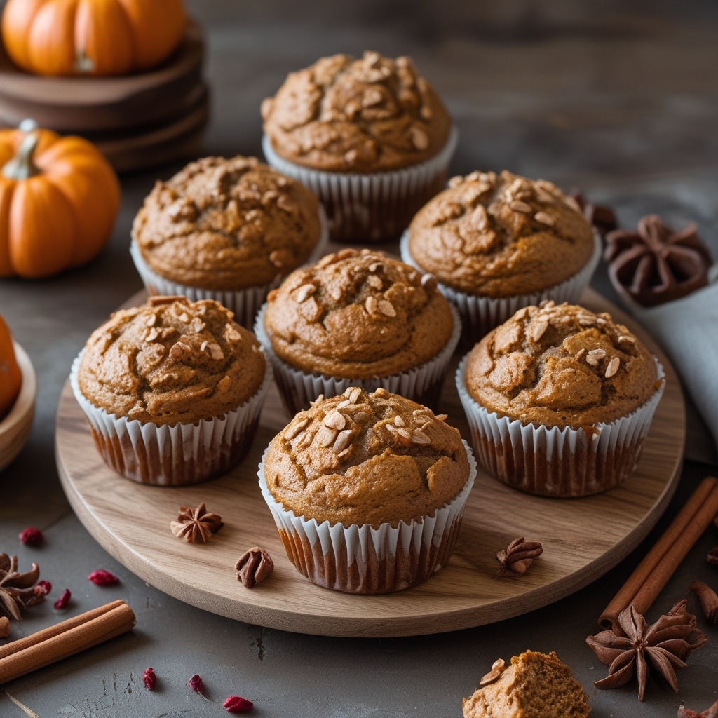 - High Protein Pumpkin Spice Cottage Cheese Muffins