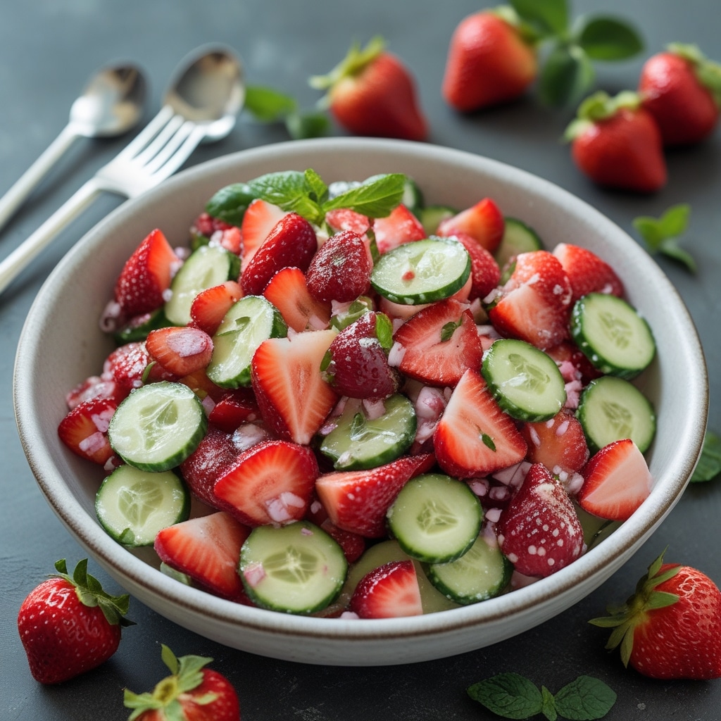 Strawberry Cucumber Salad Recipe