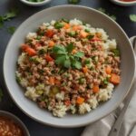 GROUND TURKEY CAULIFLOWER RICE BOWL