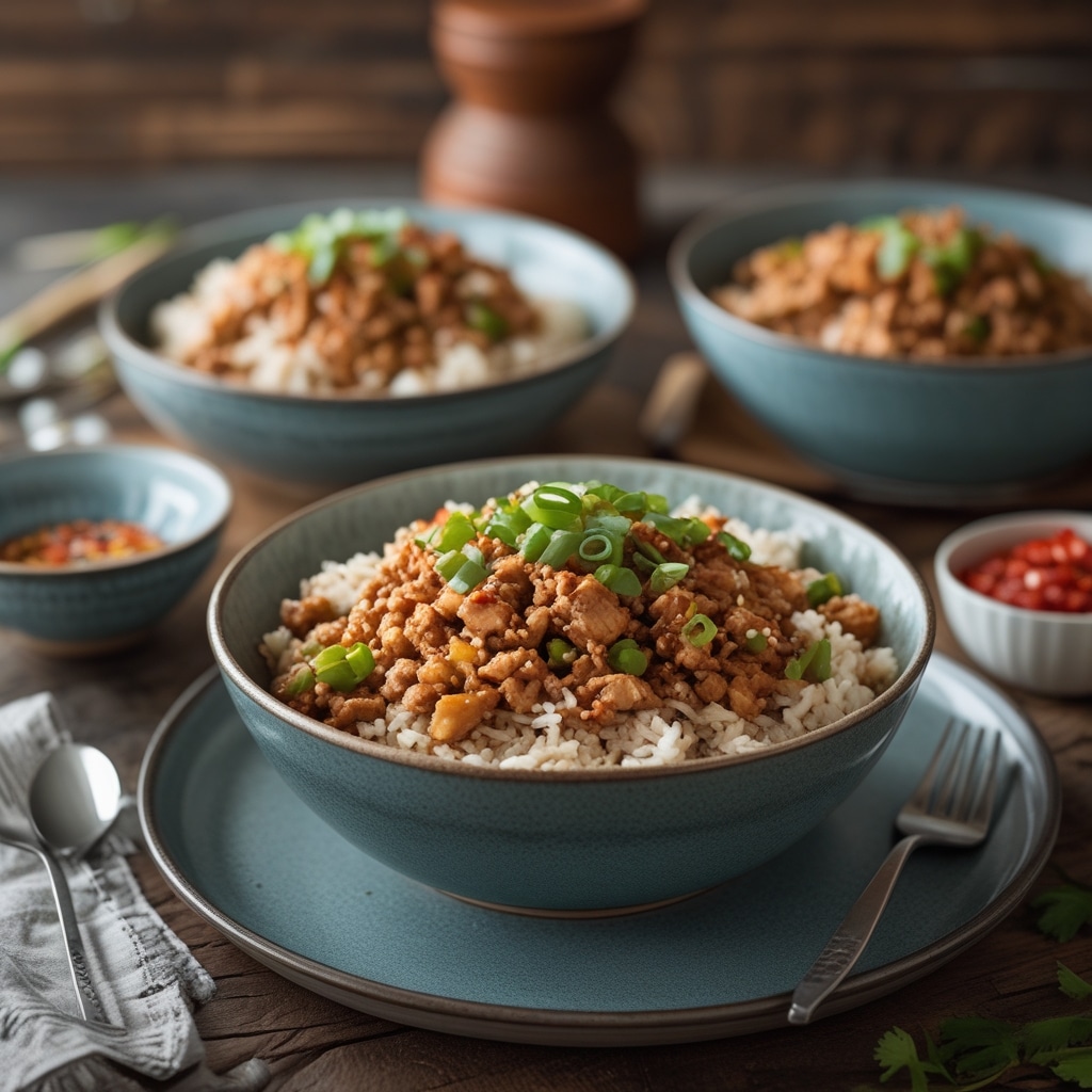 30 Minute Ground Turkey Teriyaki Rice Bowls