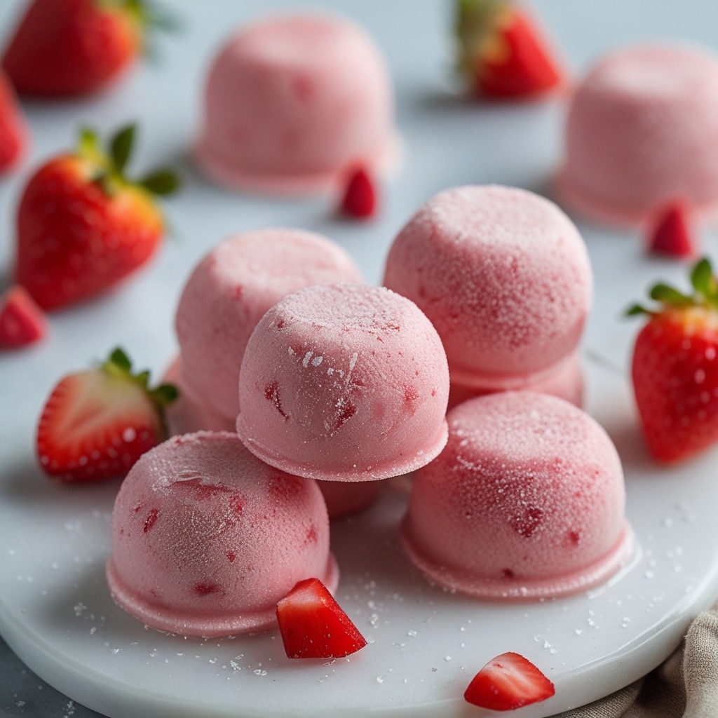 - Frozen Strawberry Rhubarb Greek Yogurt Bites