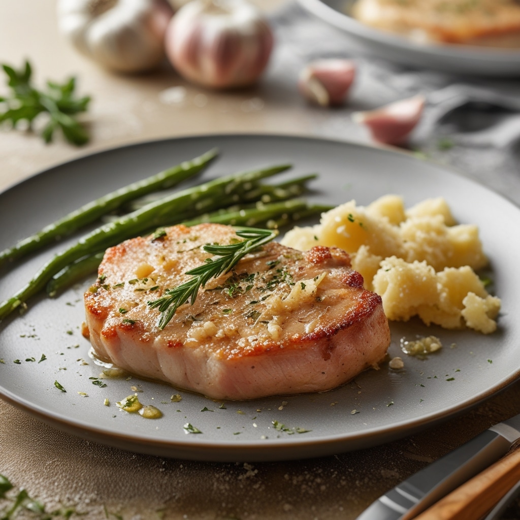GARLIC PARMESAN PORK CHOPS