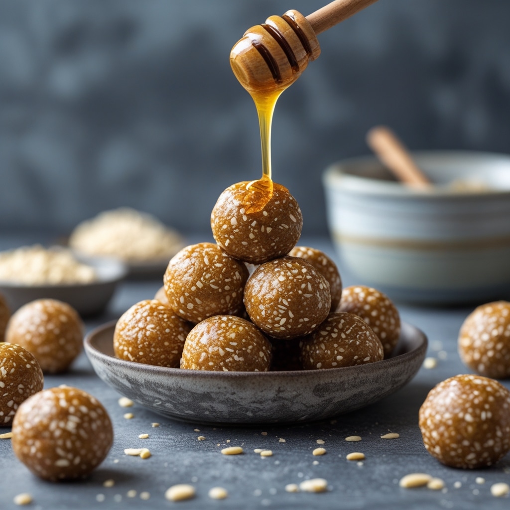 - No-Bake Tahini Honey Energy Balls [Protein-Packed]
