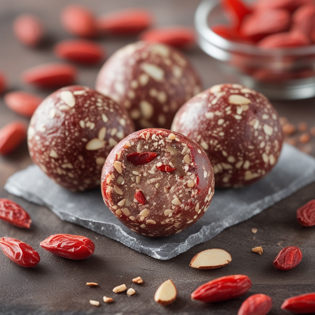 Goji Berry Almond Protein Bites