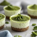 Cottage Cheese Matcha Cheesecake Cups