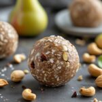 Pear Cashew Protein Energy Bites