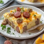 Easy Breakfast Casserole Recipe with Eggs, Sausage and Cheese