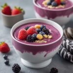 Frozen Acai Berry Greek Yogurt Bowls