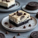 No-Bake Cookies and Cream Protein Cheesecake Bars