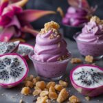 Dragon Fruit Coconut Protein Frozen Yogurt Bites