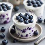 Frozen Vanilla Blueberry Greek Yogurt Cups