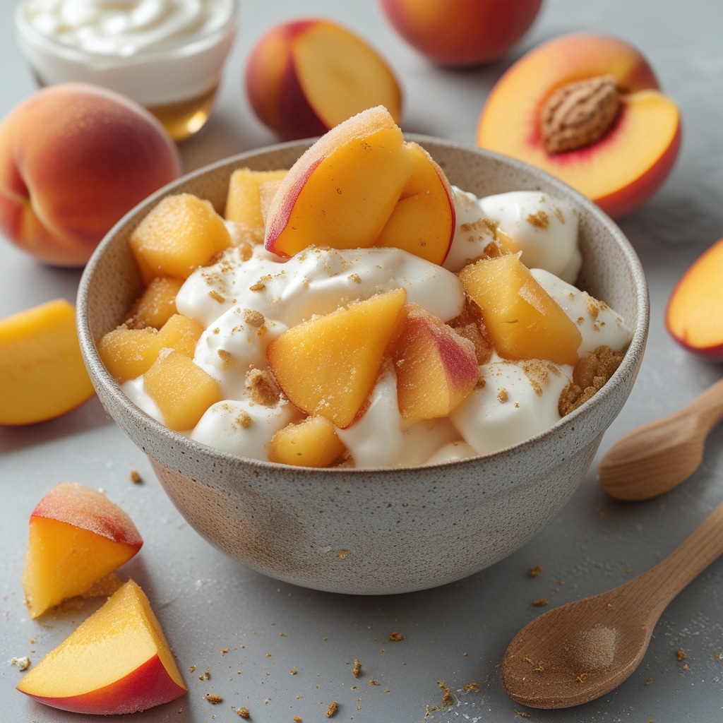 - Frozen Peach Mango Greek Yogurt Clusters