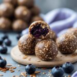 Blueberry Flax Protein Energy Balls