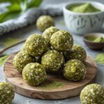 High Protein Matcha Cottage Cheese Energy Balls