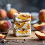 High Protein Peach Cottage Cheese Bars