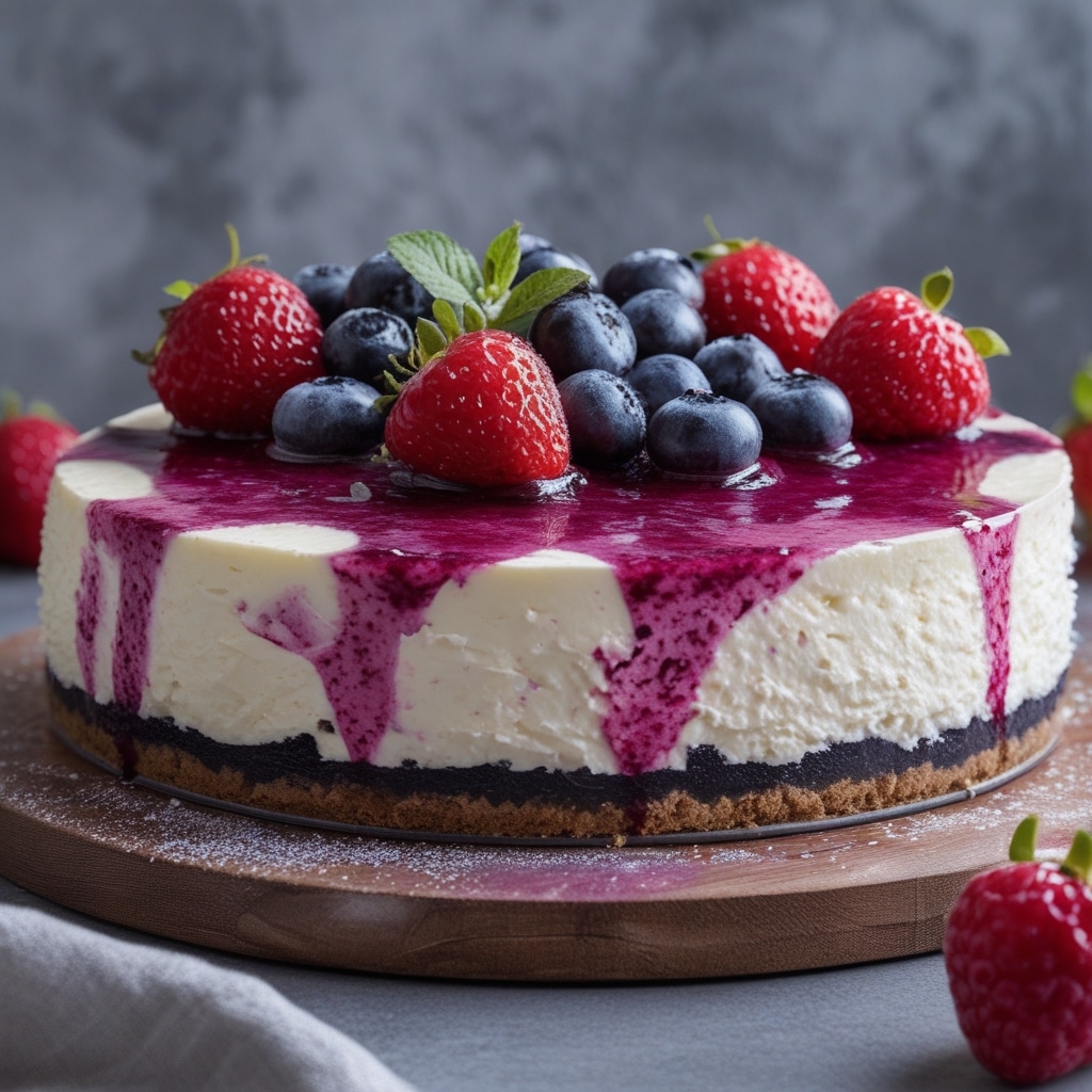 No-Bake Berry Cheesecake Recipe