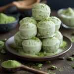 Matcha Coconut Protein Frozen Yogurt Bites