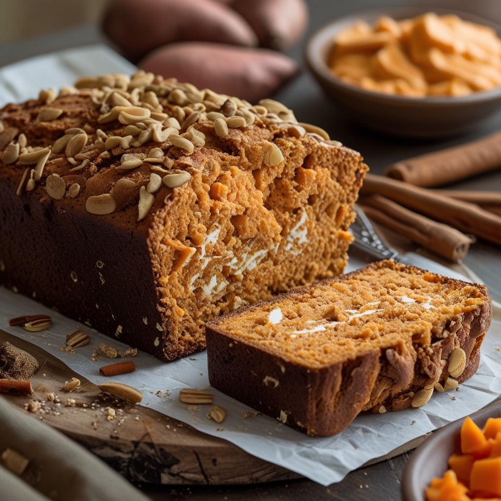 High Protein Sweet Potato Spice Cottage Cheese Bread