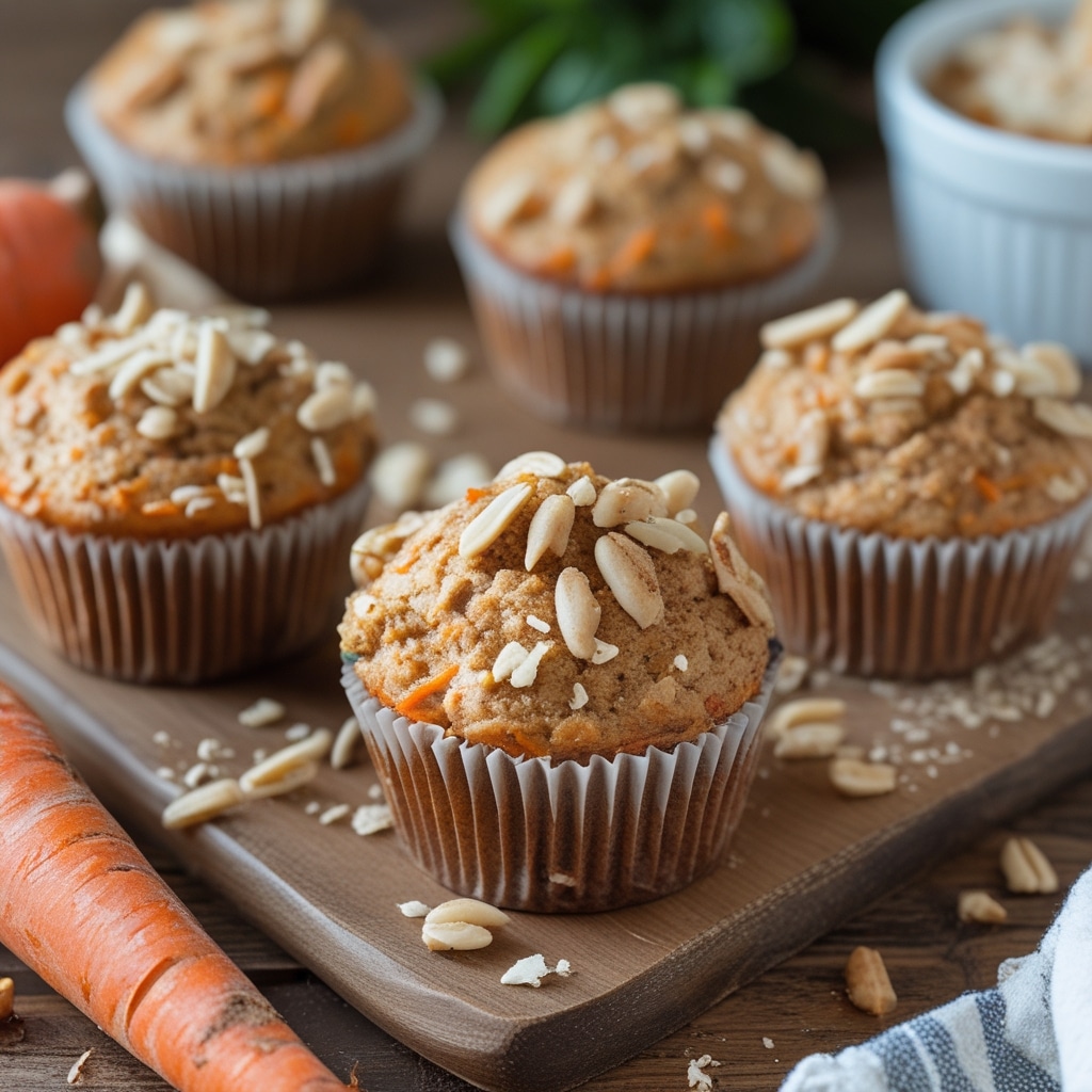 - Cottage Cheese Carrot Cake Protein Muffins