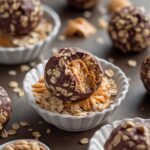 - No-Bake Chocolate Peanut Butter Oat Energy Balls
