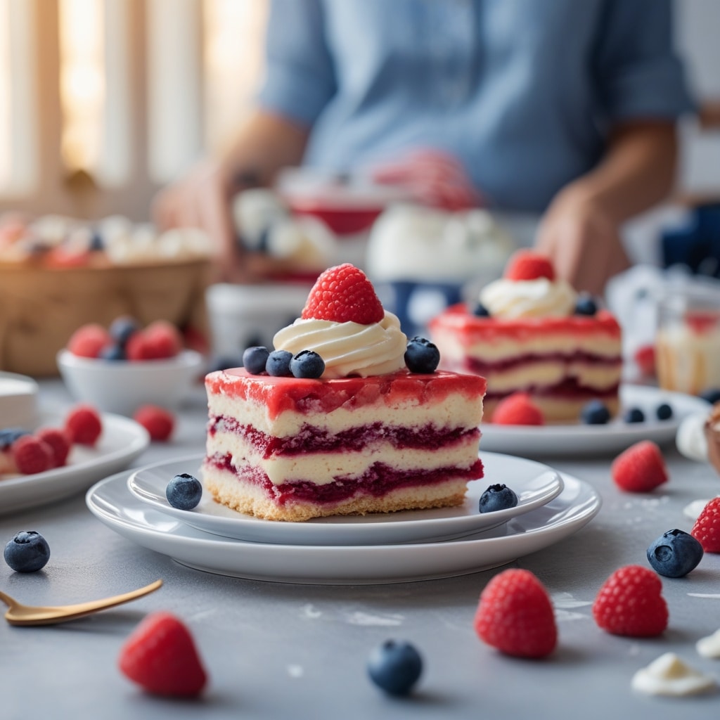 Patriotic 4th of July Red White & Blue Desserts