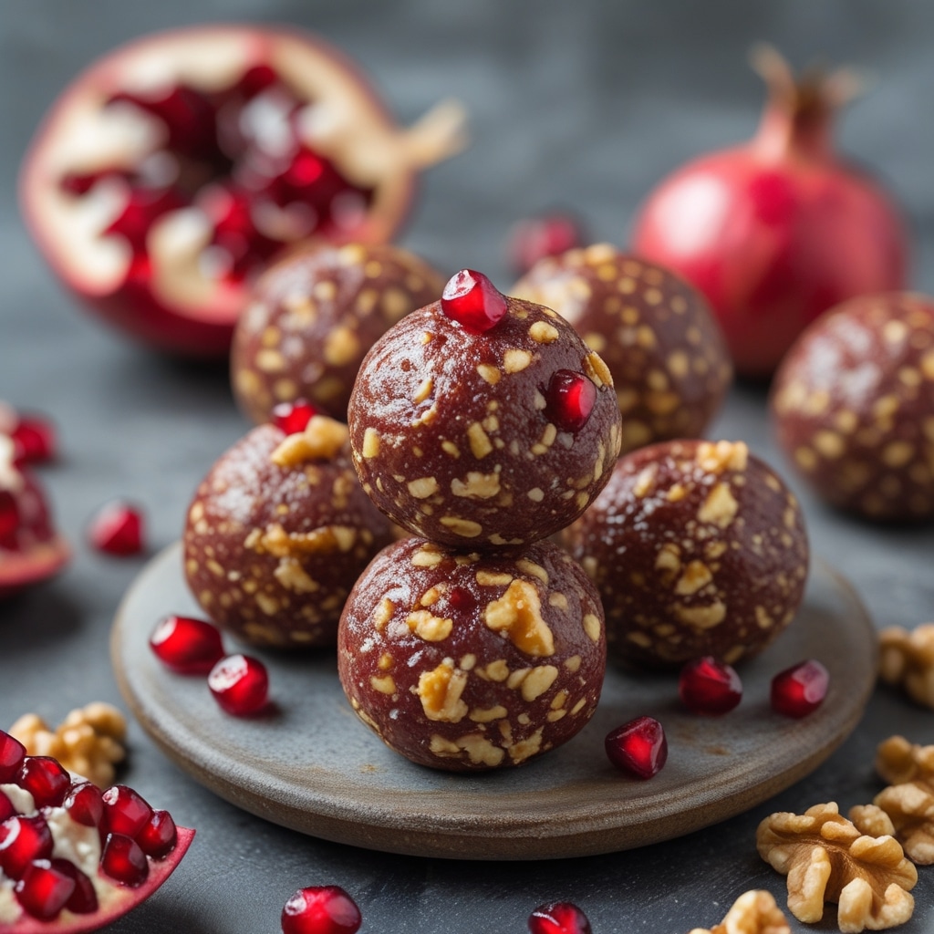 Pomegranate Walnut Protein Energy Balls
