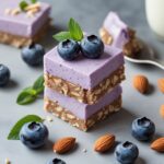 Blueberry Almond Protein Frozen Yogurt Bars