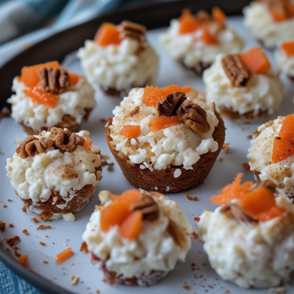 Cottage Cheese Carrot Cake Bites