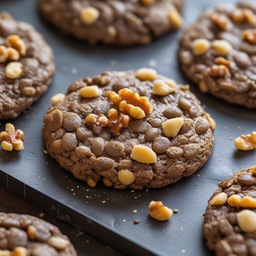 Lentil Walnut Power Cookies