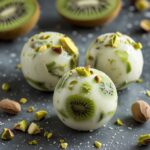 Kiwi Pistachio Protein Frozen Yogurt Balls
