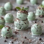 - Frozen Mint Chocolate Greek Yogurt Bites