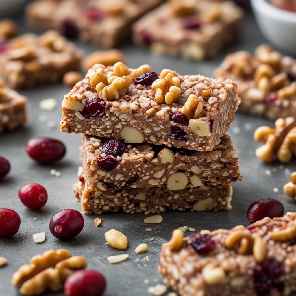 Walnut Cranberry Energy Bars
