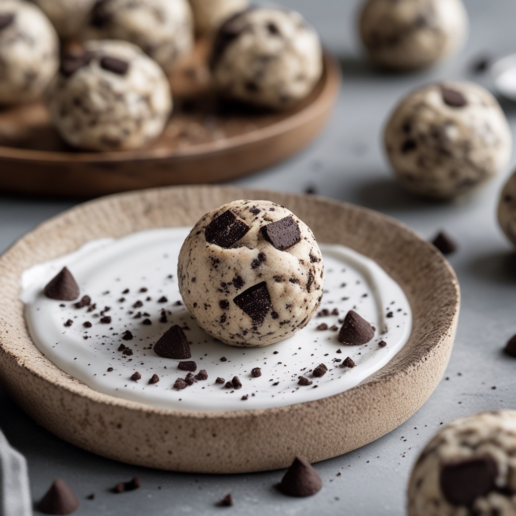 No-Bake Cookies and Cream Protein Balls