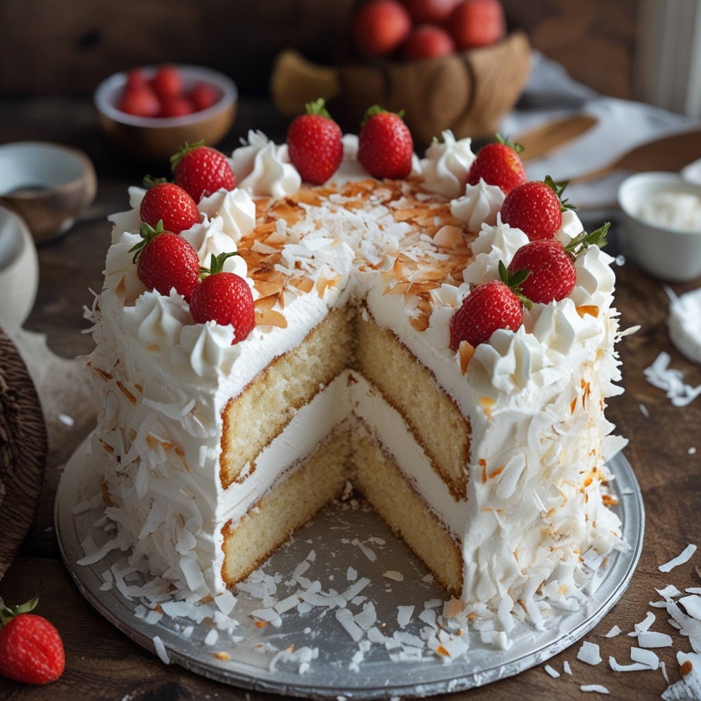 Tropical Coconut Cake Recipe