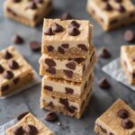 No-Bake Chocolate Chip Cookie Protein Bars