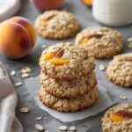 High Protein Peach Oat Cottage Cheese Cookies