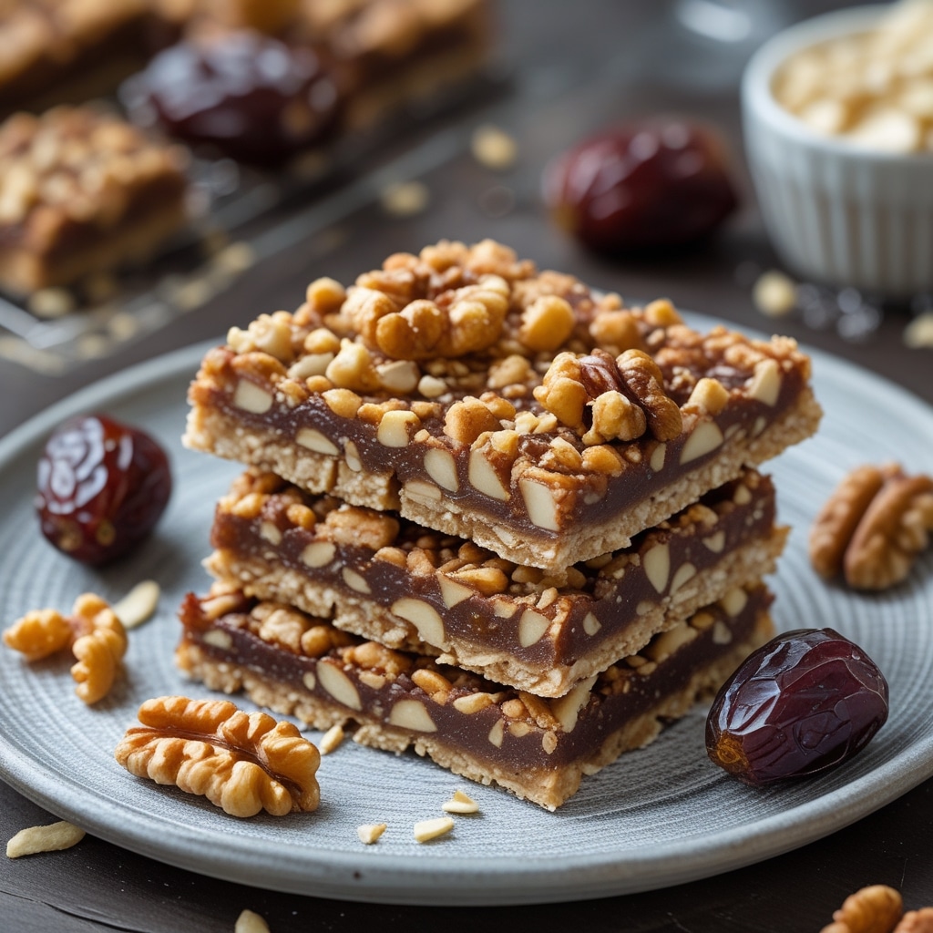 No-Bake Date & Walnut Protein Energy Bars